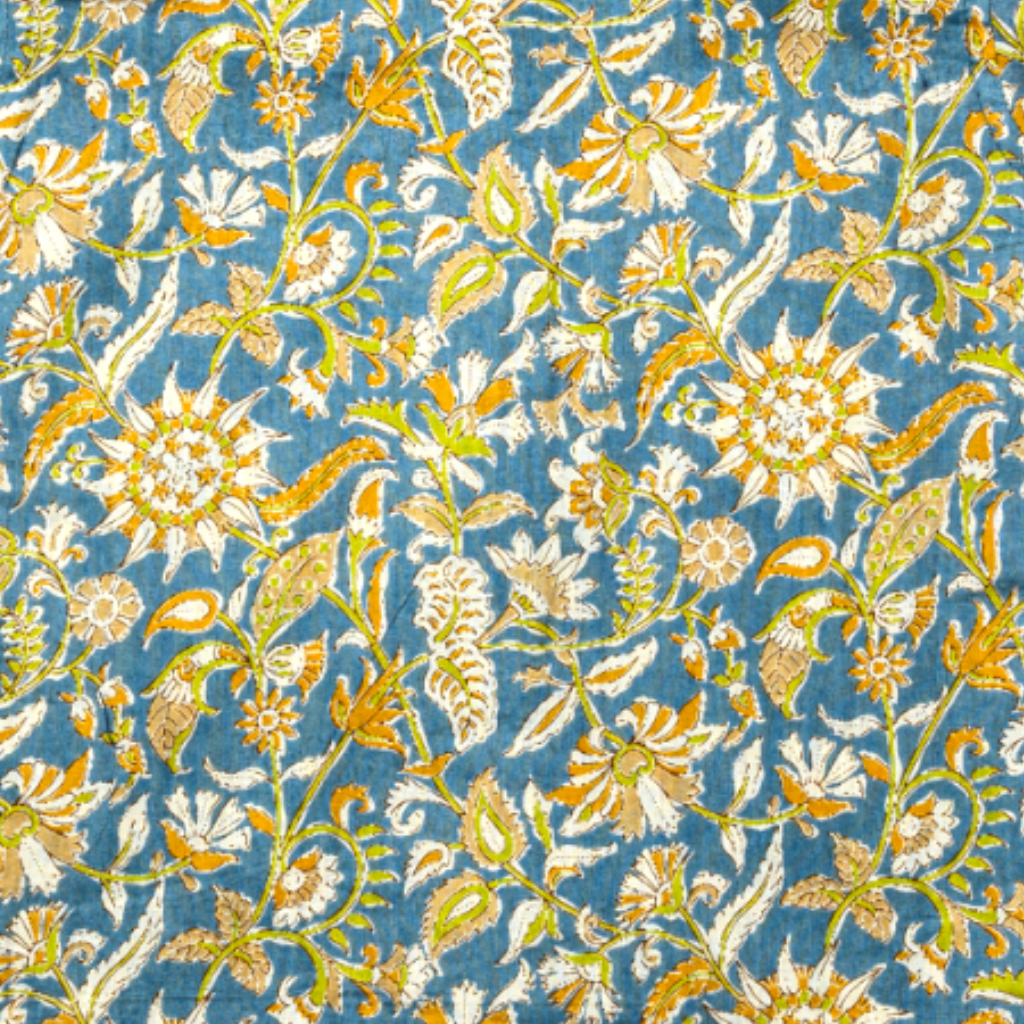 Boys Cotton Shirt – Indigo Kalamkari