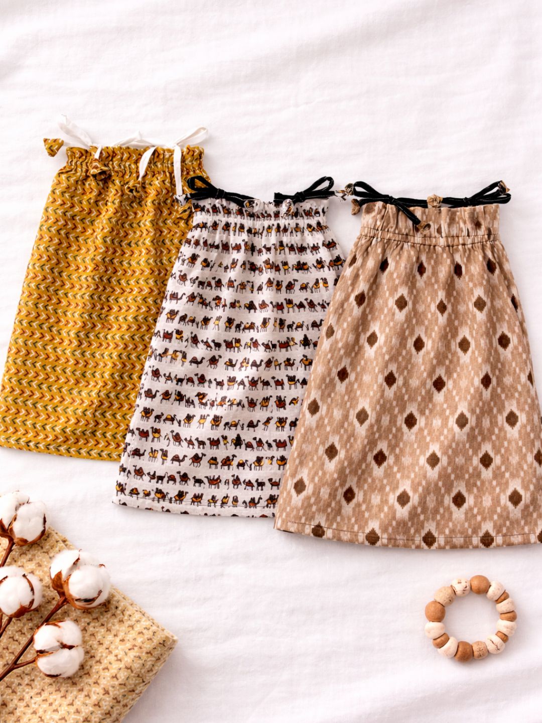 Girls Frock Jhabla Set - Pack of 3