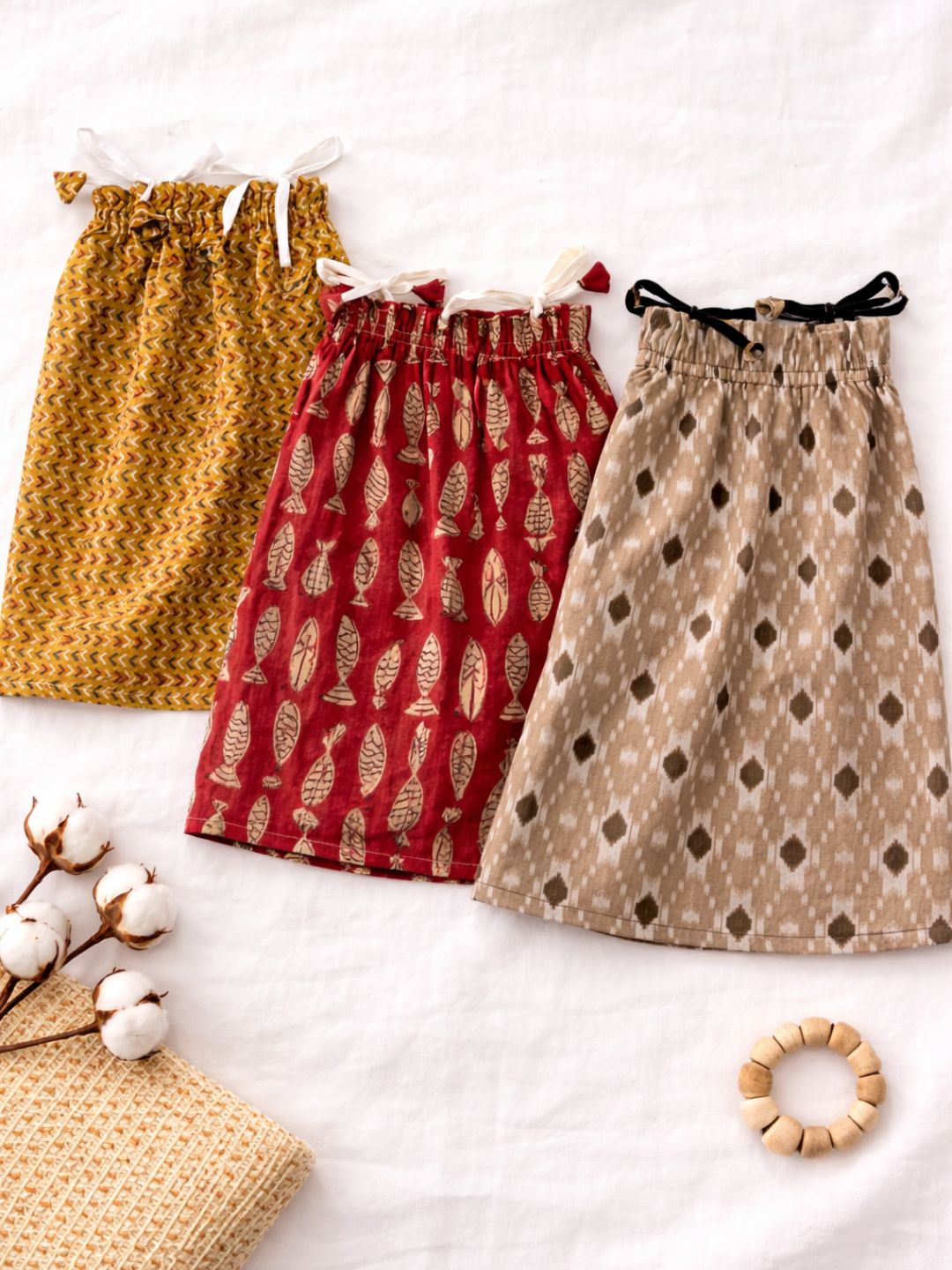 Girls Frock Jhabla Set - Pack of 3