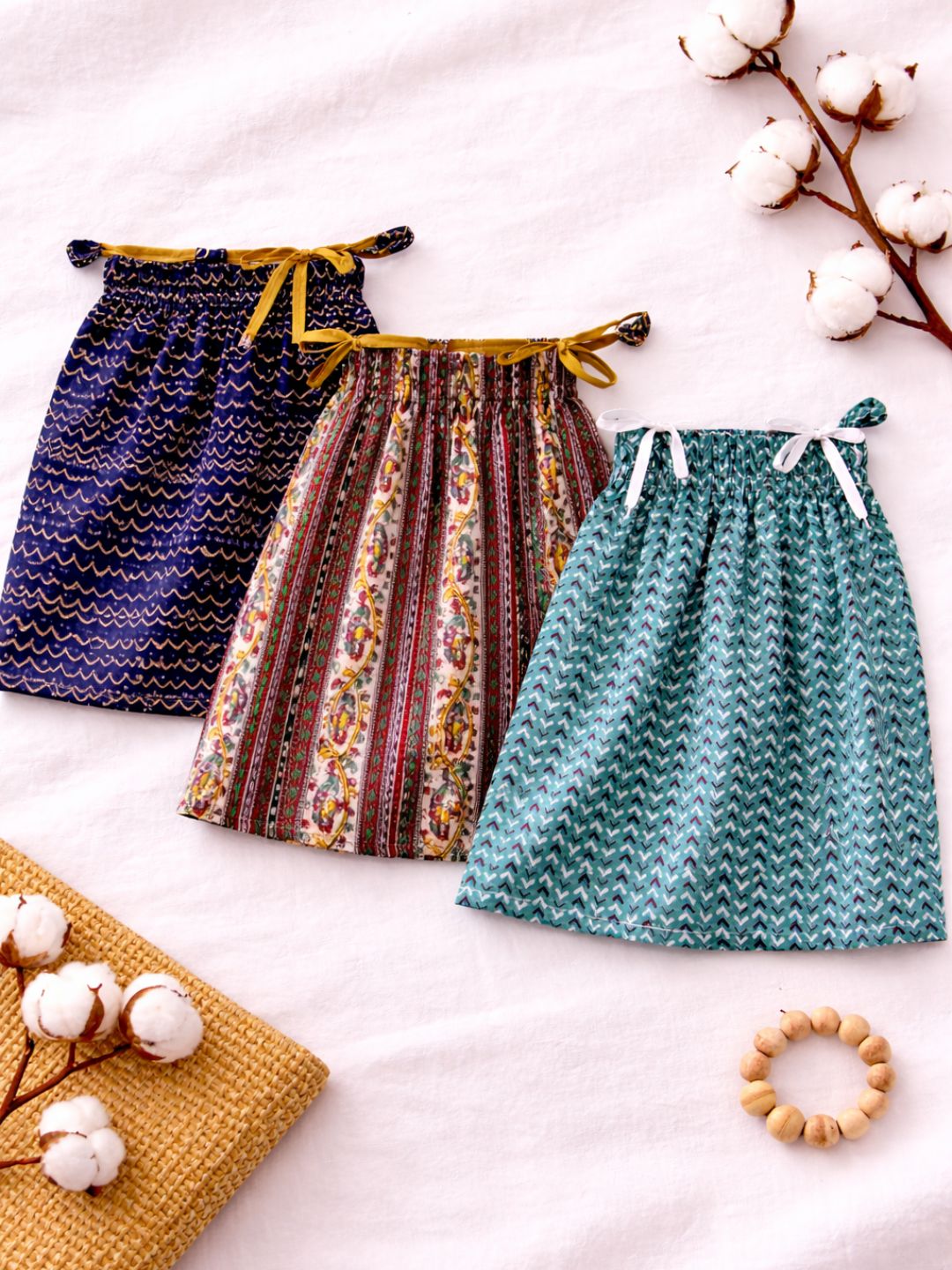 Girls Frock Jhabla Set - Pack of 3