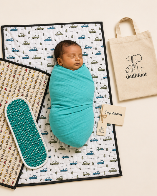 Baby Boy Newborn Comfort Kit (Set of 4) - Cars